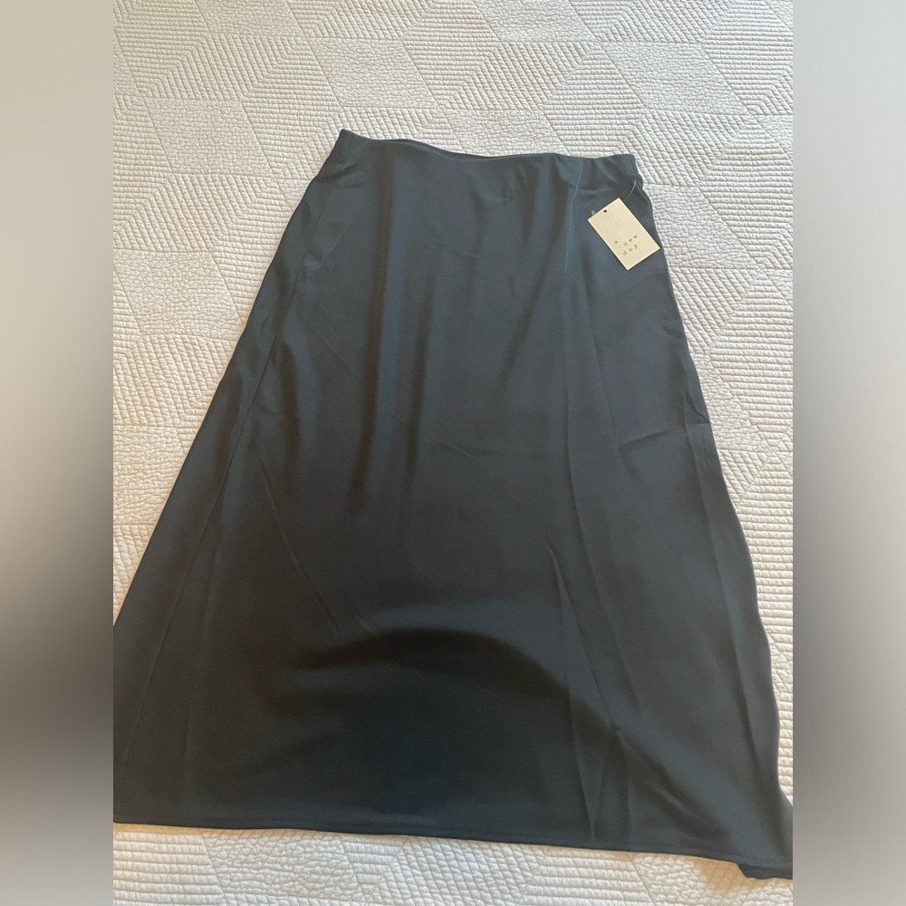 Satin Midi Skirt